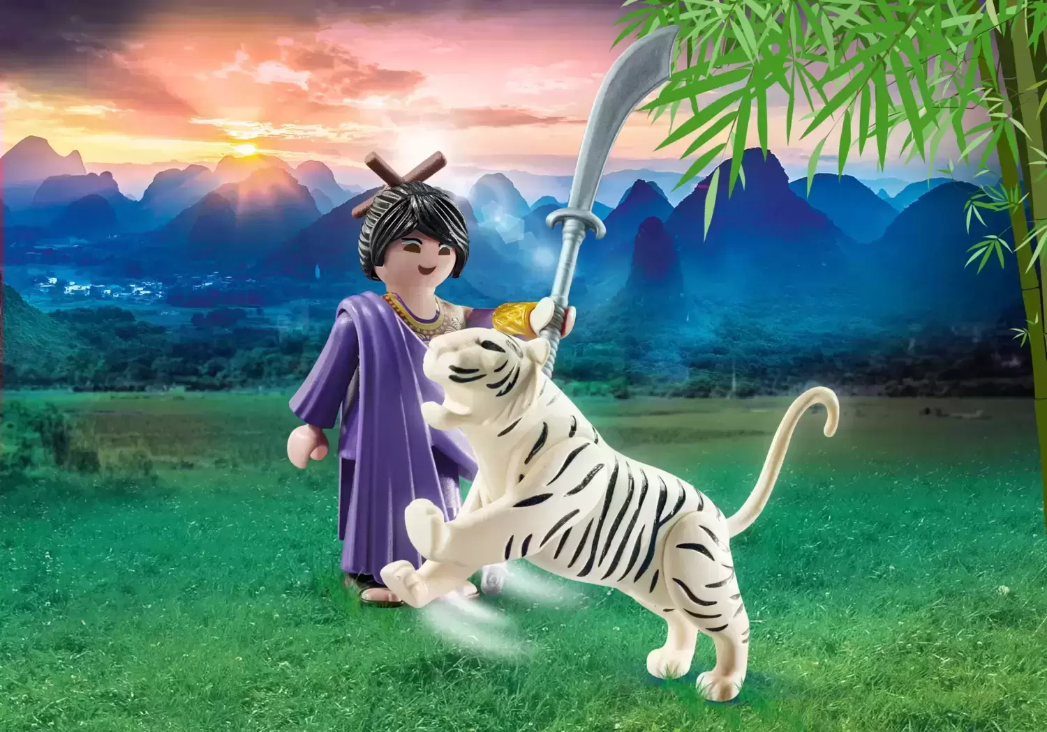 Playmobil SpecialPlus - Asian warrior with white tiger