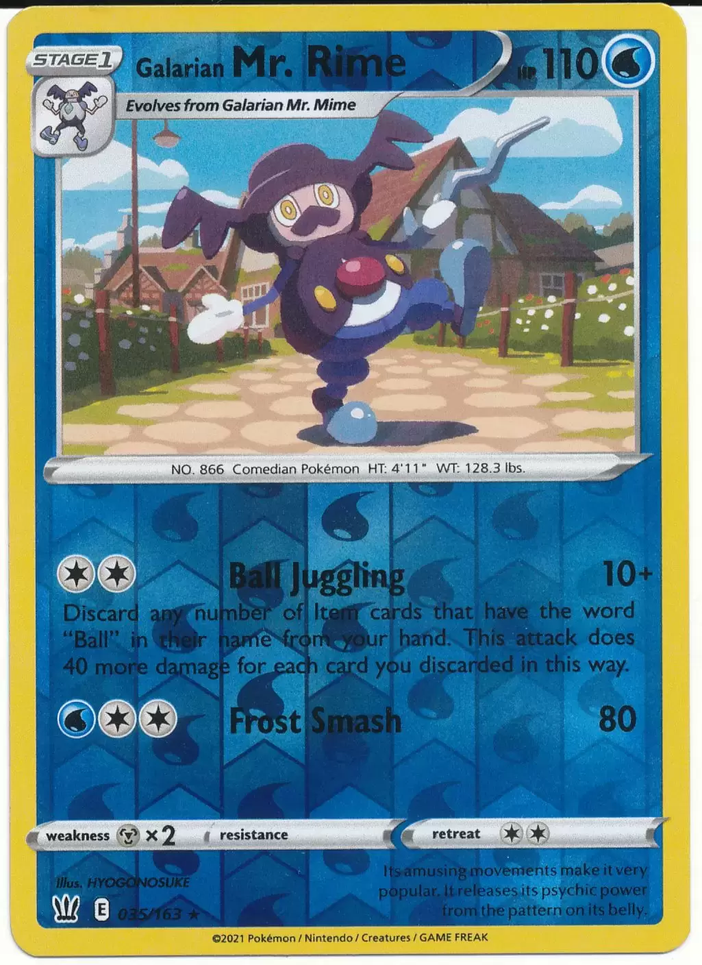 Battle Styles - Galarian Mr. Rime Reverse