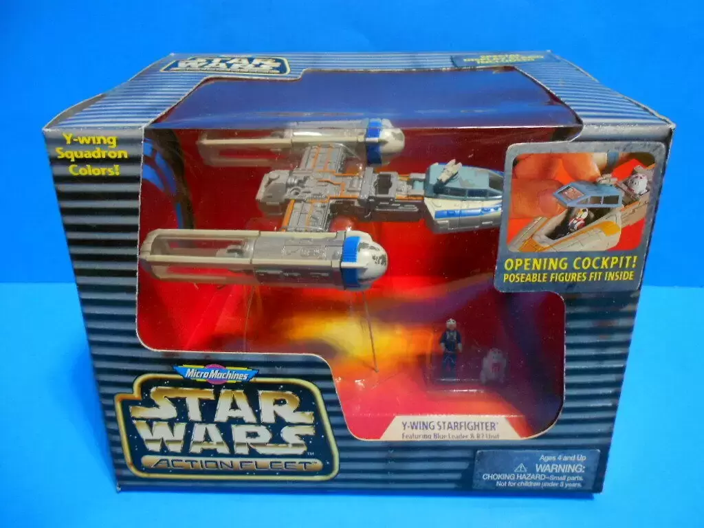 Star Wars Micro Machines Action Fleet Y-Wing popular Squadron Colors Blue, Sealed in Box