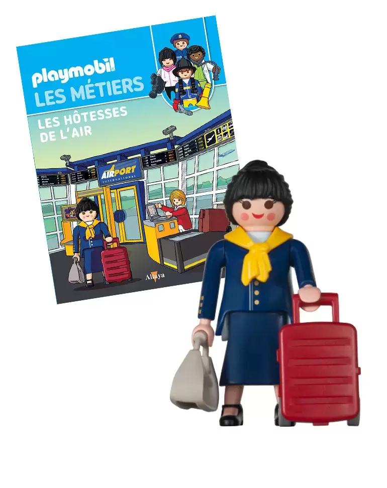Playmobil Altaya: Les métiers - Les Hôtesses de l\'air