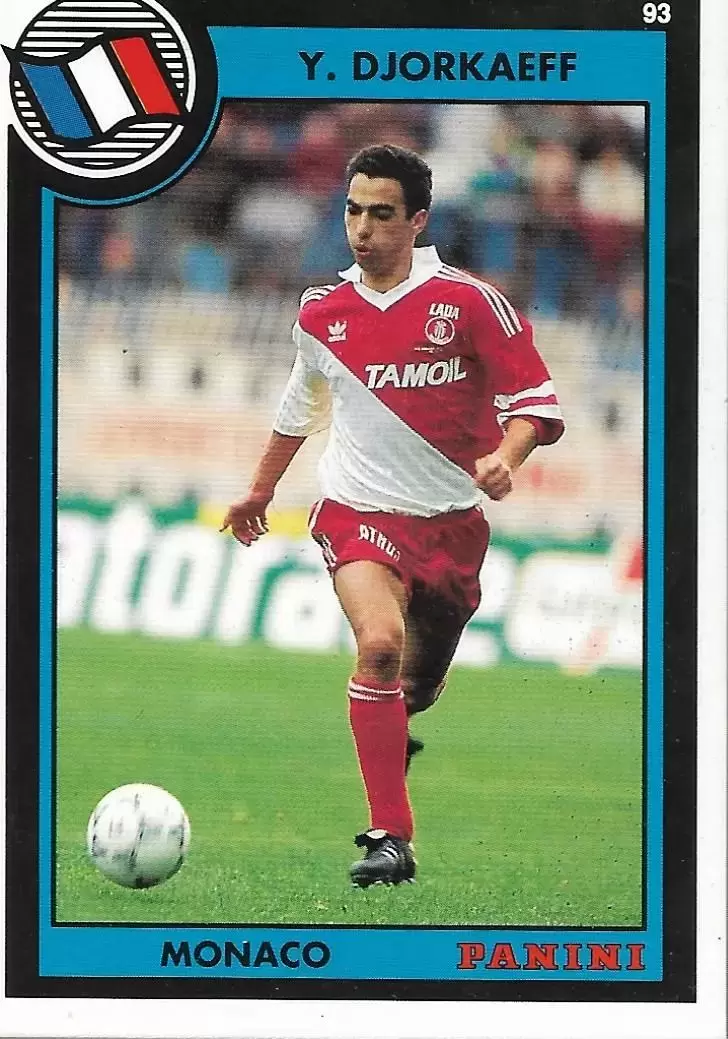 Panini Official Football Cards 1993 - Youri Djorkaeff