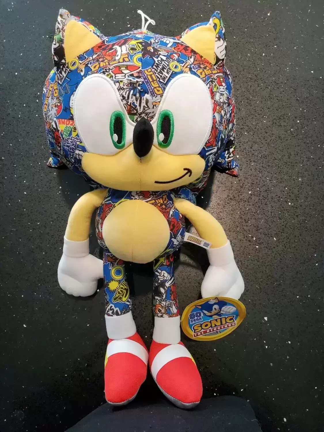 sticker bomb sonic plush