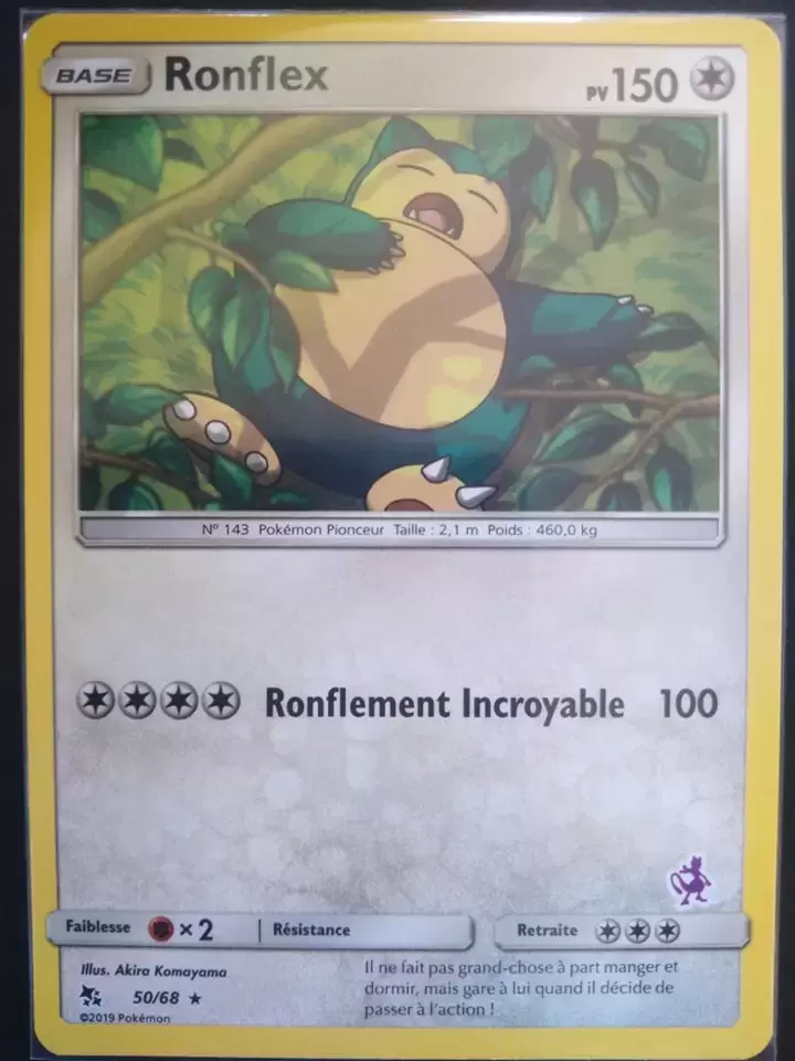 Académie de Combat - Deck MewTwo - Ronflex