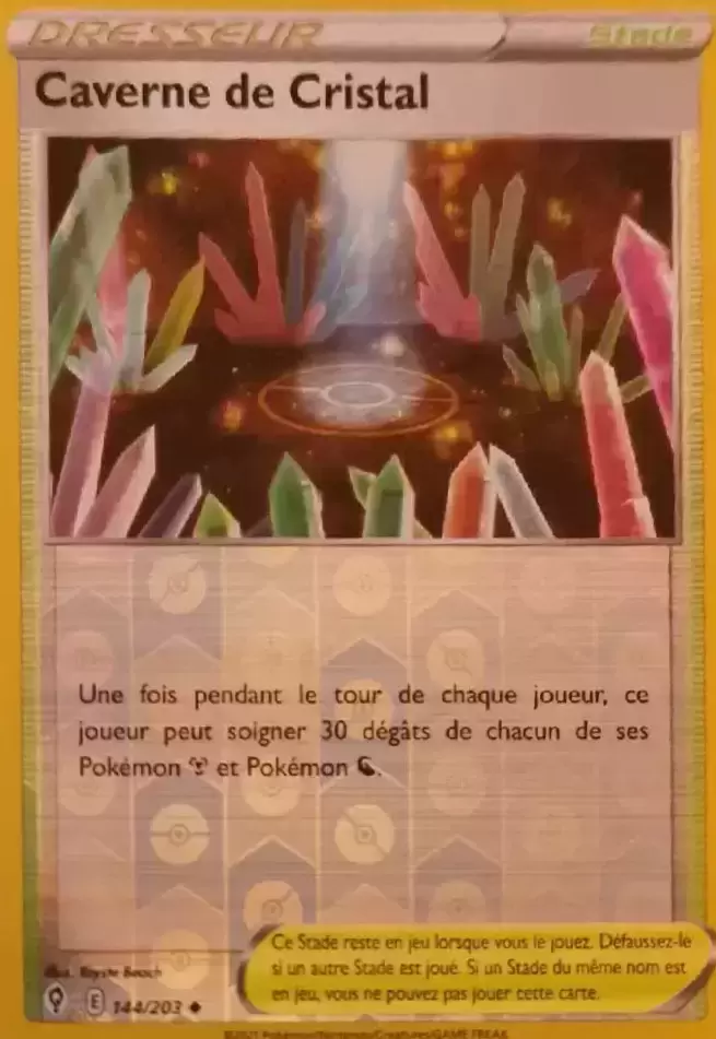 Évolution Céleste - Caverne de Cristal Reverse