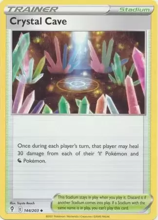 Crystal Cave Evolving Skies Pokemon Card 144 3