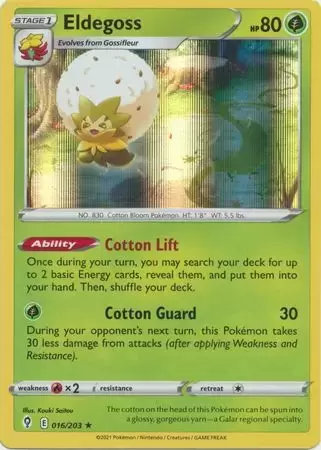 Evolving Skies - Eldegoss Holographique