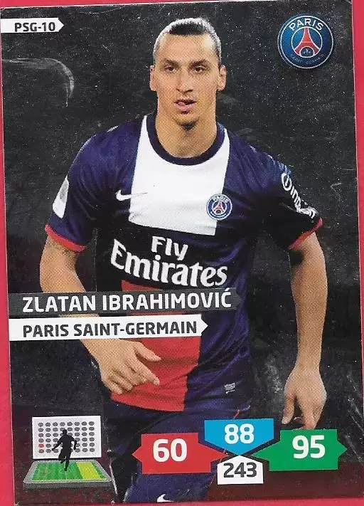 Adrenalyn XL 2013-2014 (France) - Zlatan Ibrahimović - Brillante - Attaquant -Paris Saint-Germain