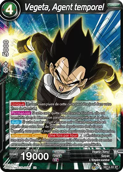 Saiyan Wonder [SD14] - Vegeta, Agent temporel