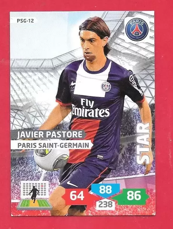 Adrenalyn XL 2013-2014 (France) - Javier Pastore - Star -Milieu- Paris Saint-Germain