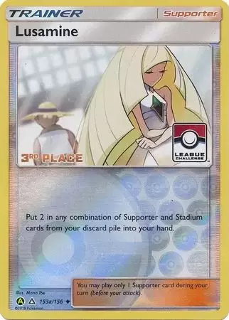 Alternatives Pokemon Cards - Lusamine reverse 3rd Place Pokemon League