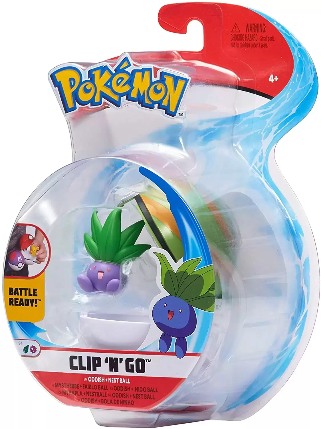 Pokémon Action Figures - Clip ‘N’ Go - Oddish + Nest Ball
