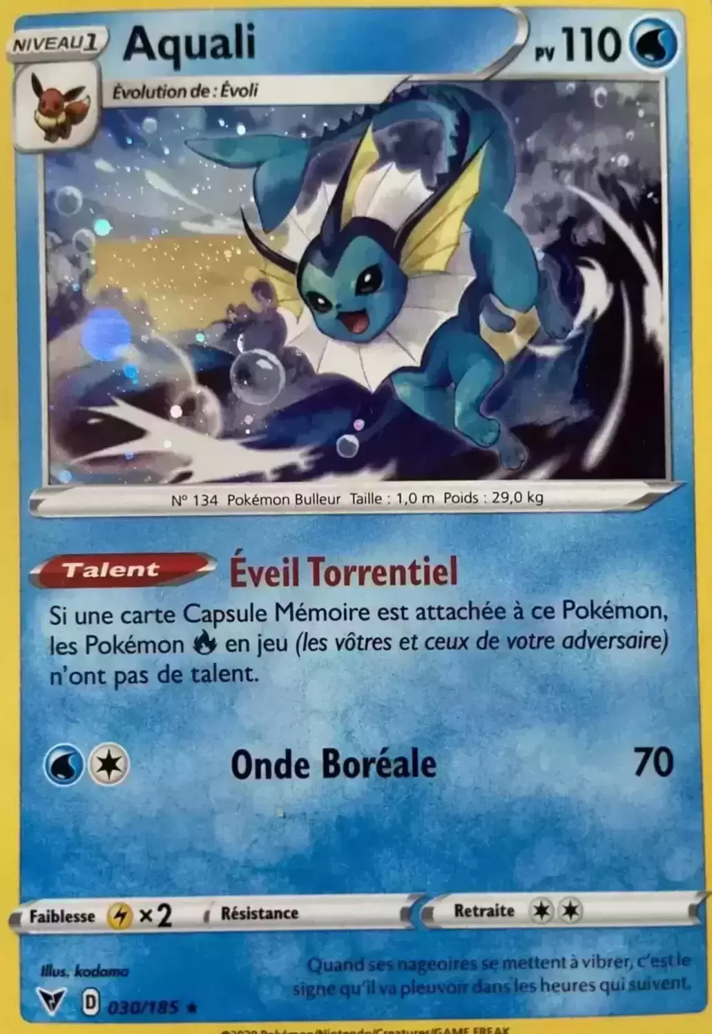 Voltage Eclatant - Vaporeon holographic