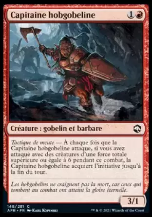 Aventures dans les royaumes oubliés (Dungeons & Dragons Forgotten Realms) - Capitaine hobgobeline