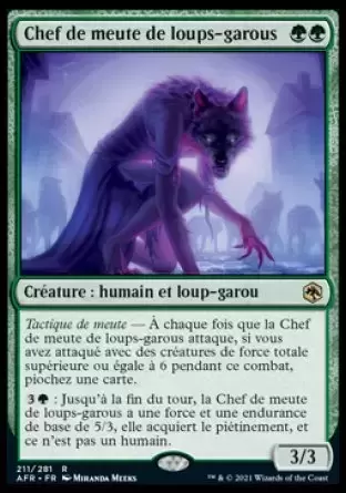 Aventures dans les royaumes oubliés (Dungeons & Dragons Forgotten Realms) - Chef de meute de loups-garous
