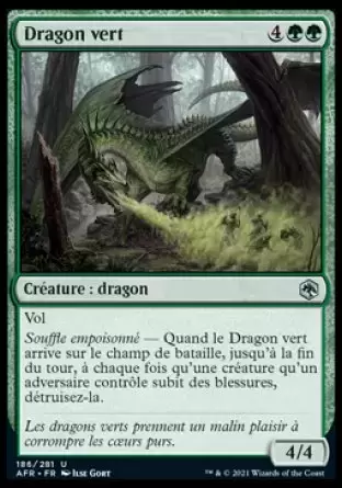 Aventures dans les royaumes oubliés (Dungeons & Dragons Forgotten Realms) - Dragon vert