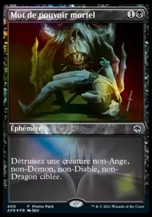 Aventures dans les royaumes oubliés (Dungeons & Dragons Forgotten Realms) - Mot de pouvoir mortel