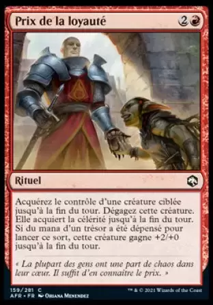Aventures dans les royaumes oubliés (Dungeons & Dragons Forgotten Realms) - Prix de la loyauté