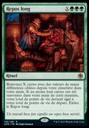 Aventures dans les royaumes oubliés (Dungeons & Dragons Forgotten Realms) - Repos long
