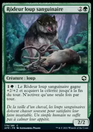 Aventures dans les royaumes oubliés (Dungeons & Dragons Forgotten Realms) - Rôdeur loup sanguinaire