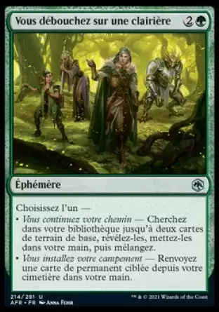 Aventures dans les royaumes oubliés (Dungeons & Dragons Forgotten Realms) - Vous débouchez sur une clairière