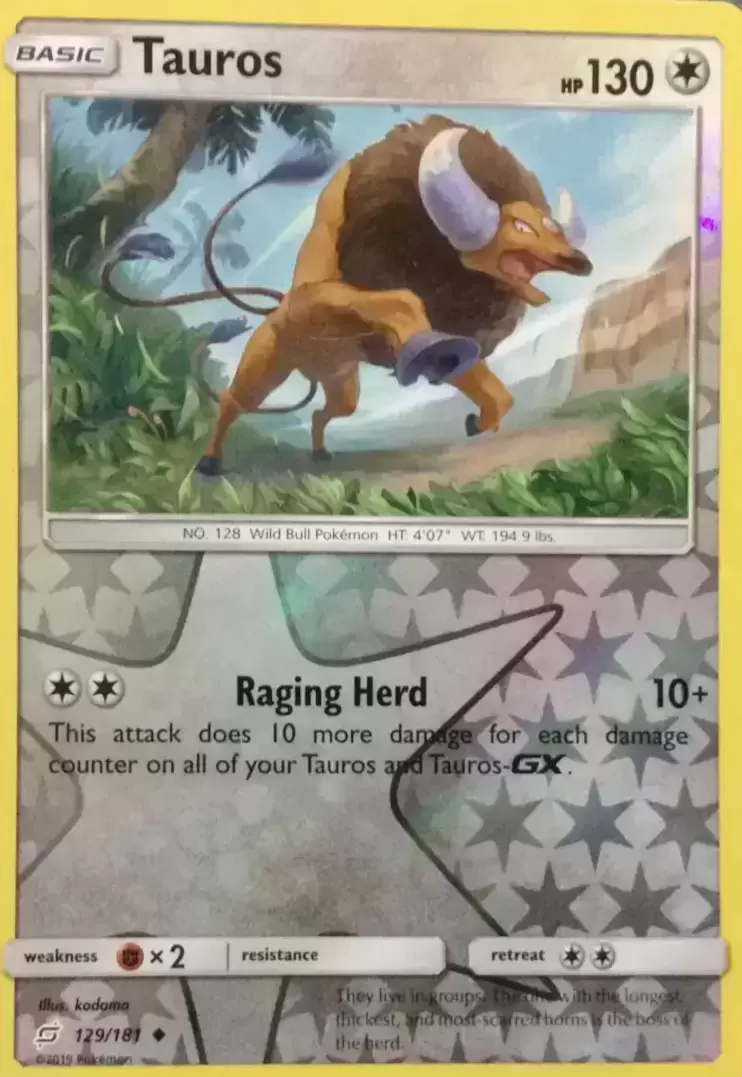 Team Up - Tauros Reverse