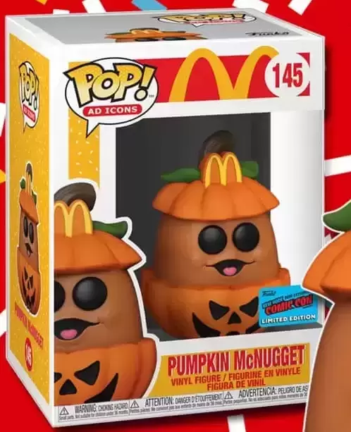 Funko Pop! McDonald's - Pumpkin McNugget #145 NYCC Con Sticker