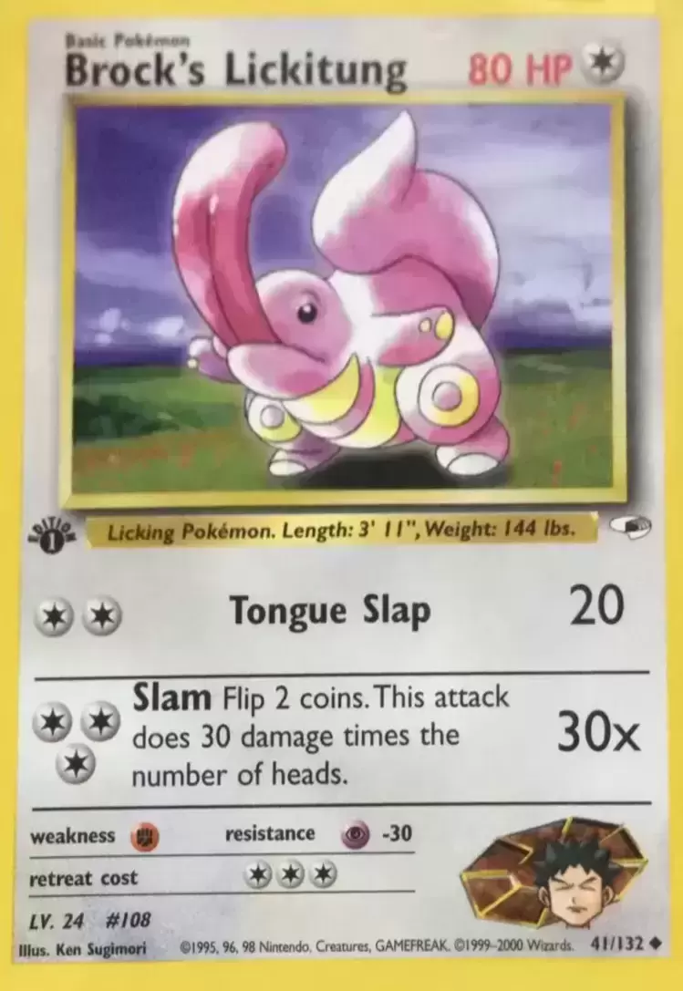 Gym Heroes - Brock\'s Lickitung 1st Edition