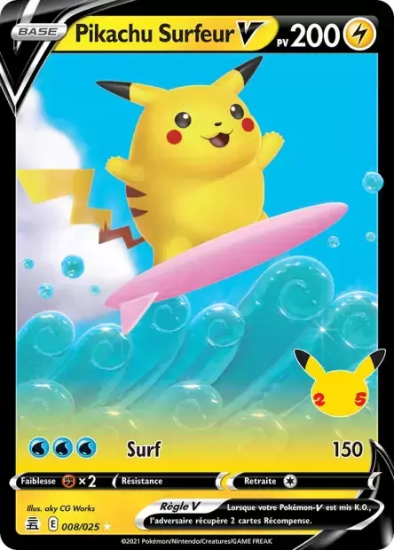 Célébrations - Pikachu Surfeur V