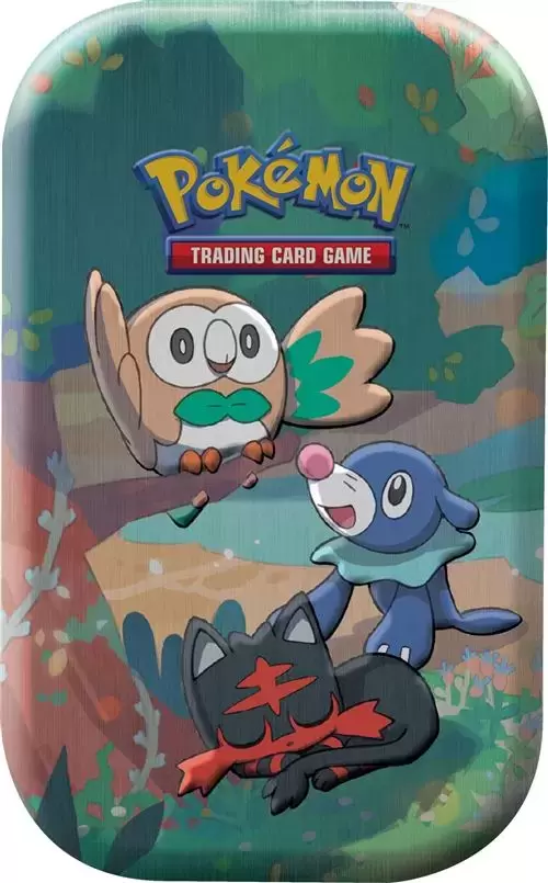 Mini Tin Box Métal Pokémon - Mini Tin Box Célébrations 25ème Anniversaire - Brindibou, Flamiaou et Otaquin