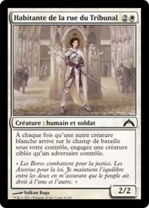 Insurrection - Habitante de la rue du Tribunal