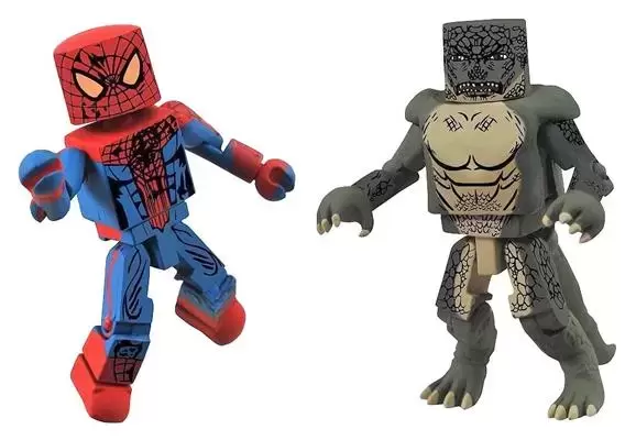 Battle Damaged Peter Parker & Lizard - Marvel Minimates action figure