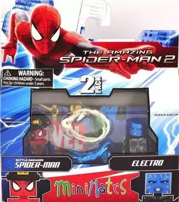 Battle-Damaged Spider-Man & Electro - Marvel Minimates action figure