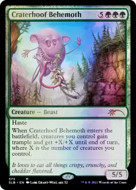 Secret Lair Drop - Craterhoof Behemoth Foil