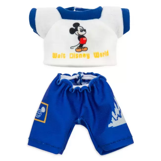 Nuimos Cloths And Accessories - Blue and White Walt Disney World Set