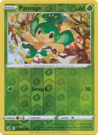 Fusion Strike - Pansage Reverse
