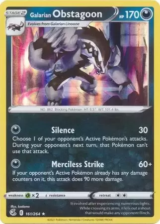 Fusion Strike - Galarian Obstagoon Holo