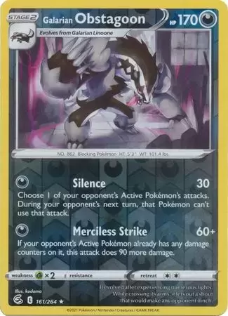 Fusion Strike - Galarian Obstagoon Reverse