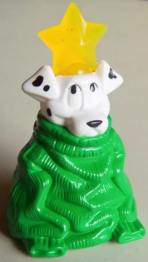 Happy Meal - 102 Dalamatians (2000) - Dalmatian Wearing a gold star on his head with green tree wrap