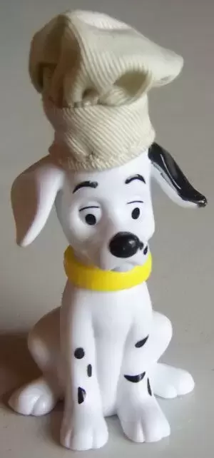 Happy Meal - 102 Dalamatians (2000) - Dalmatian Wearing tan Engineer style cap with yellow collar