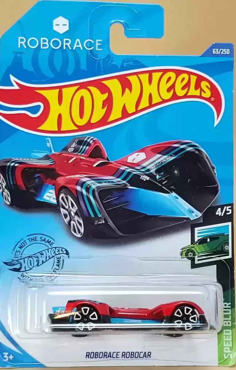 Mainline Hot Wheels - Hot Wheels Mainline 63/250 Roborace Robocar Speed Blur 4/5 GHD35-D9C1D Asst. L2593