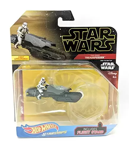 Star Wars - Starships - Hot Wheels Star Wars Starships First Order Treadspeeder (TROS) FYT78 Asst. FYT65 Black/Yellow Card