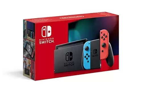 Nintendo Switch Stuff - Nintendo Switch + Joy-Con Neon Red & Neon Blue