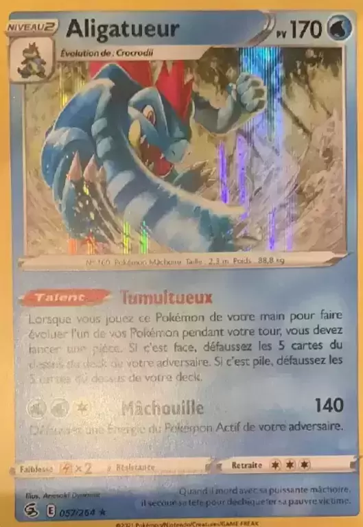 Poing de Fusion - Aligatueur holographique