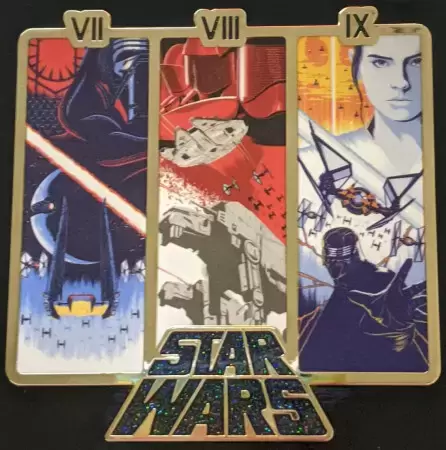 Star Wars - Star Wars Trilogies Jumbo Pin Set - Episodes VII, VIII, and IX