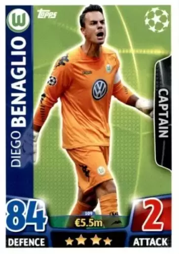 Match Attax - UEFA Champions League 2015-2016 - Diego Benaglio - VfL Wolfsburg