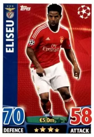 Match Attax - UEFA Champions League 2015-2016 - Eliseu - SL Benfica