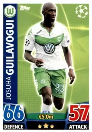 Match Attax - UEFA Champions League 2015-2016 - Joshua Guilavogui - VfL Wolfsburg