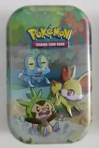 Mini Tin Box Métal Pokémon - Mini Tin Box Célébrations 25ème Anniversaire - Grenousse, Feunec et Marisson