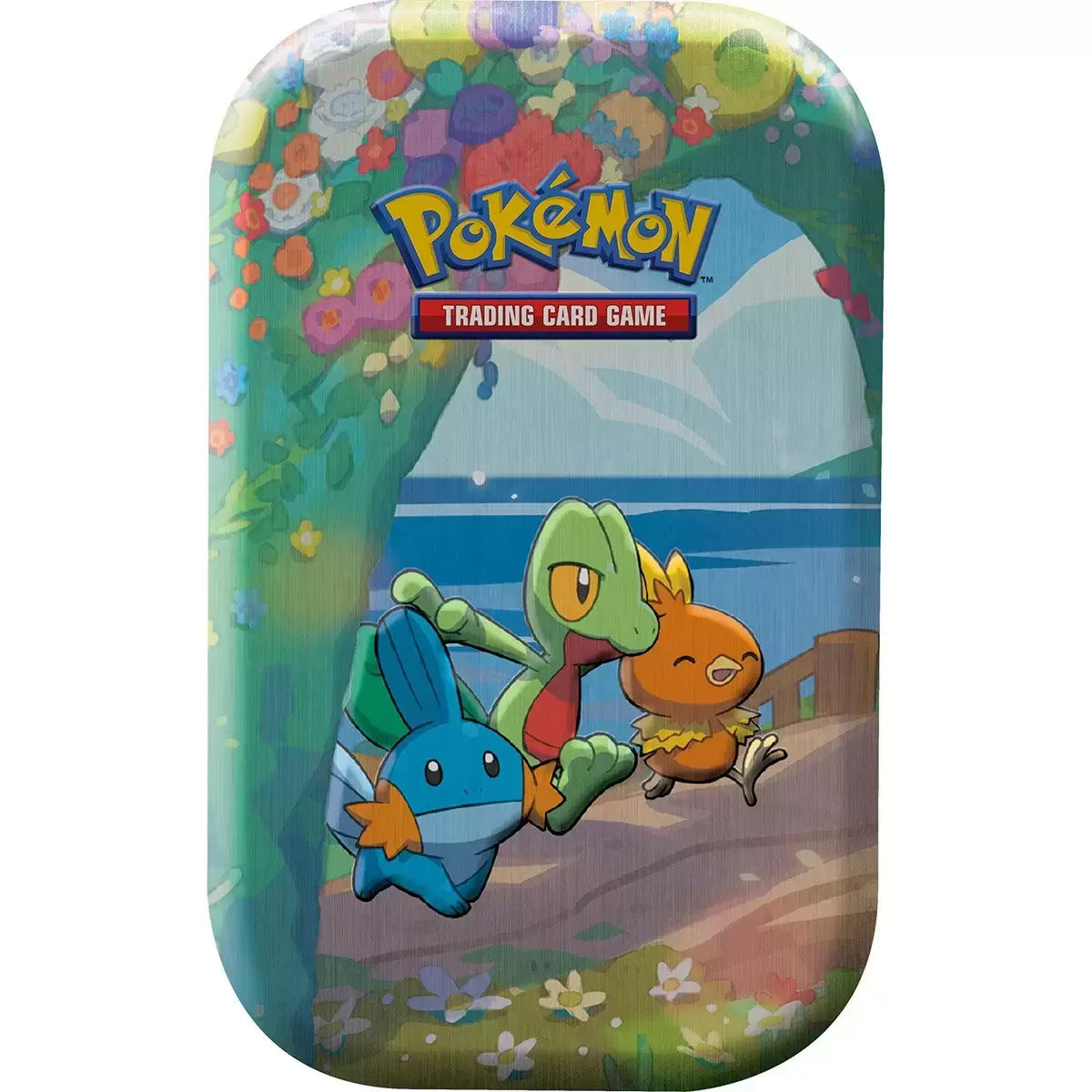 Mini Tin Box Métal Pokémon - Mini Tin Box Célébrations 25ème Anniversaire - Arcko, Poussifeu et Gobou