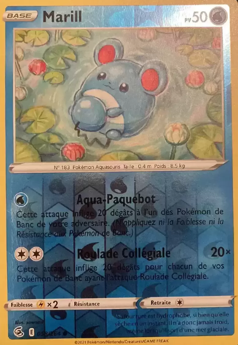 Poing de Fusion - Marill Reverse